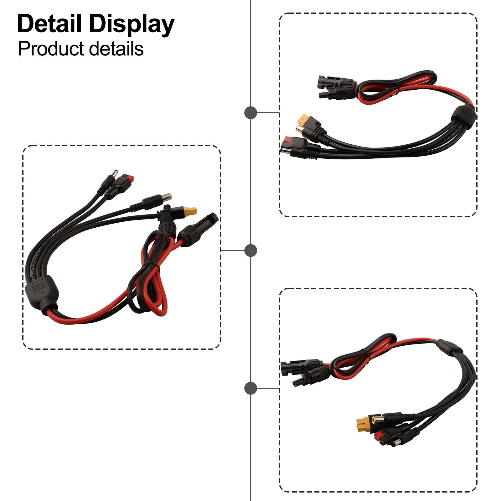 Innovative 4 in 1 Solar Panel Connectors Compatible with Multiple Inputs