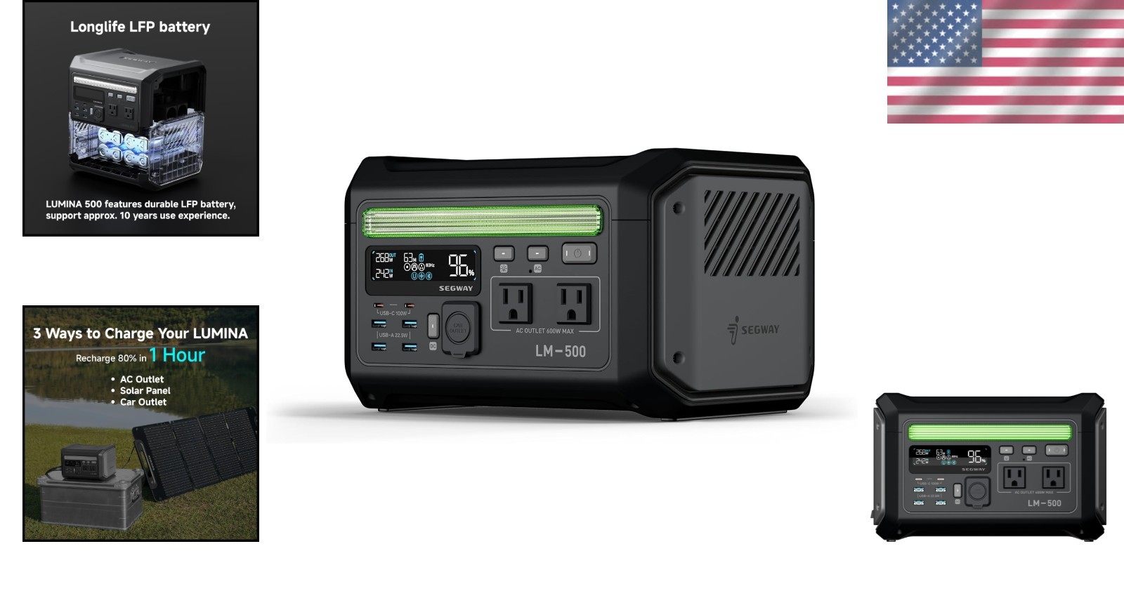 Lumina 500 Portable Power Station with 512Wh Battery^
