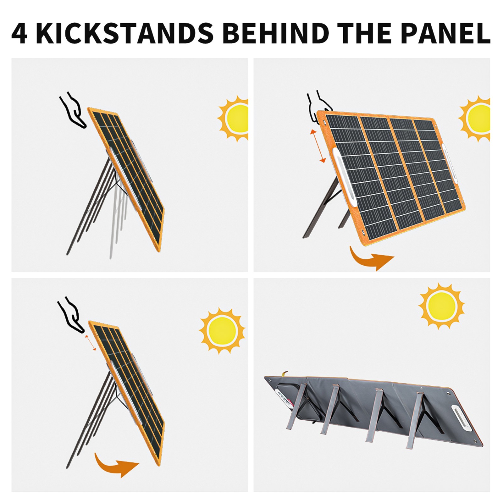 Flashfish 100W 18V Solar Panel Portable Solar Charger DC PD QC3.0 Type-C Output