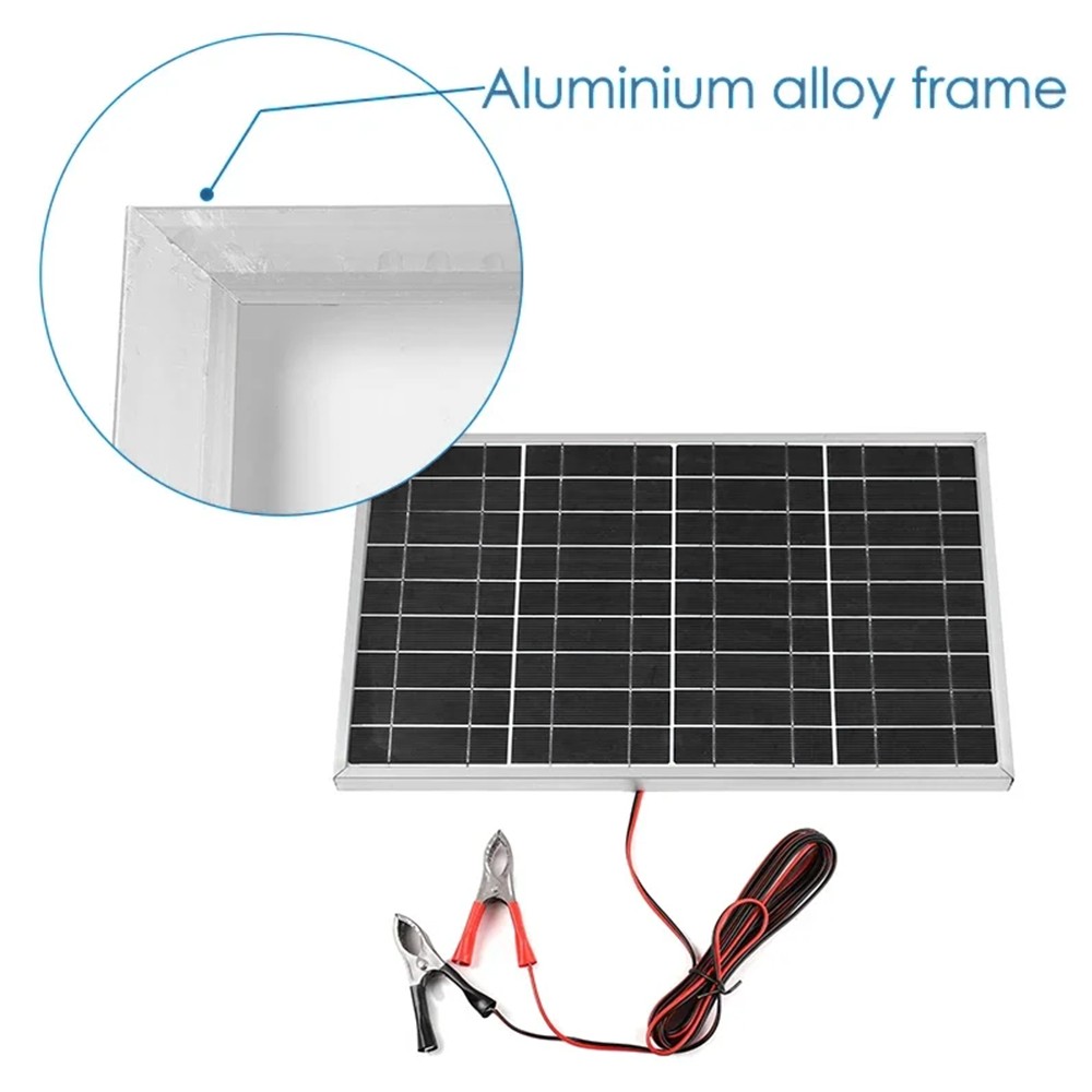 10W 18V Solar Panel Battery Charger Kit with Charge Controller Caravan Camping