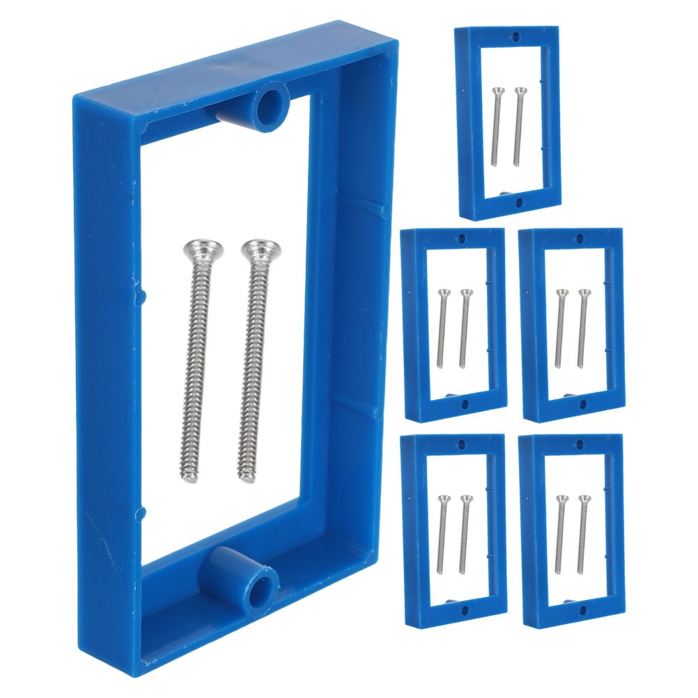 6 Pcs Outlet Box Extender Plastic Electrical Extension Accessory for Switches