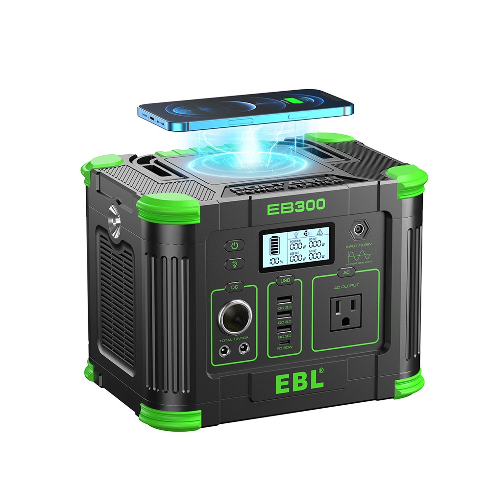 EBL 330W/288Wh LiFePO4 Lithium Battery Portable Power Station Power Sup⁣ply NEW