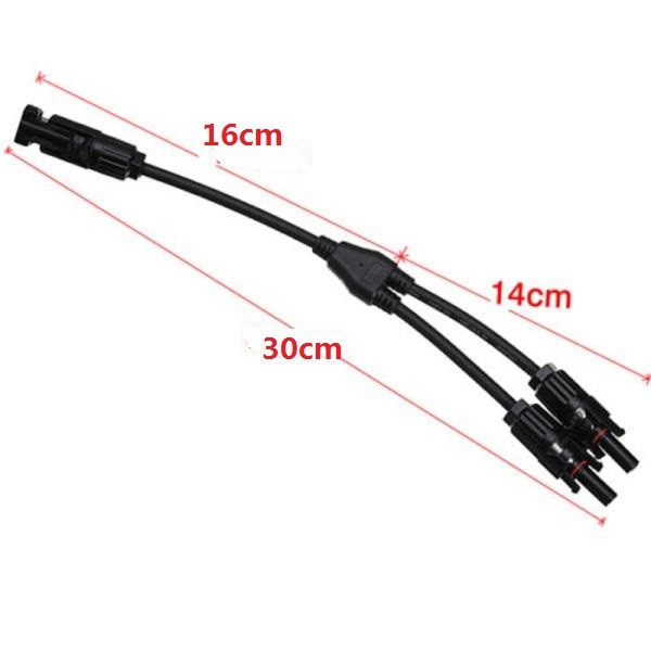 Solar Panel Y Branch Cable Connection Waterproof Adapter Connector Extension XX