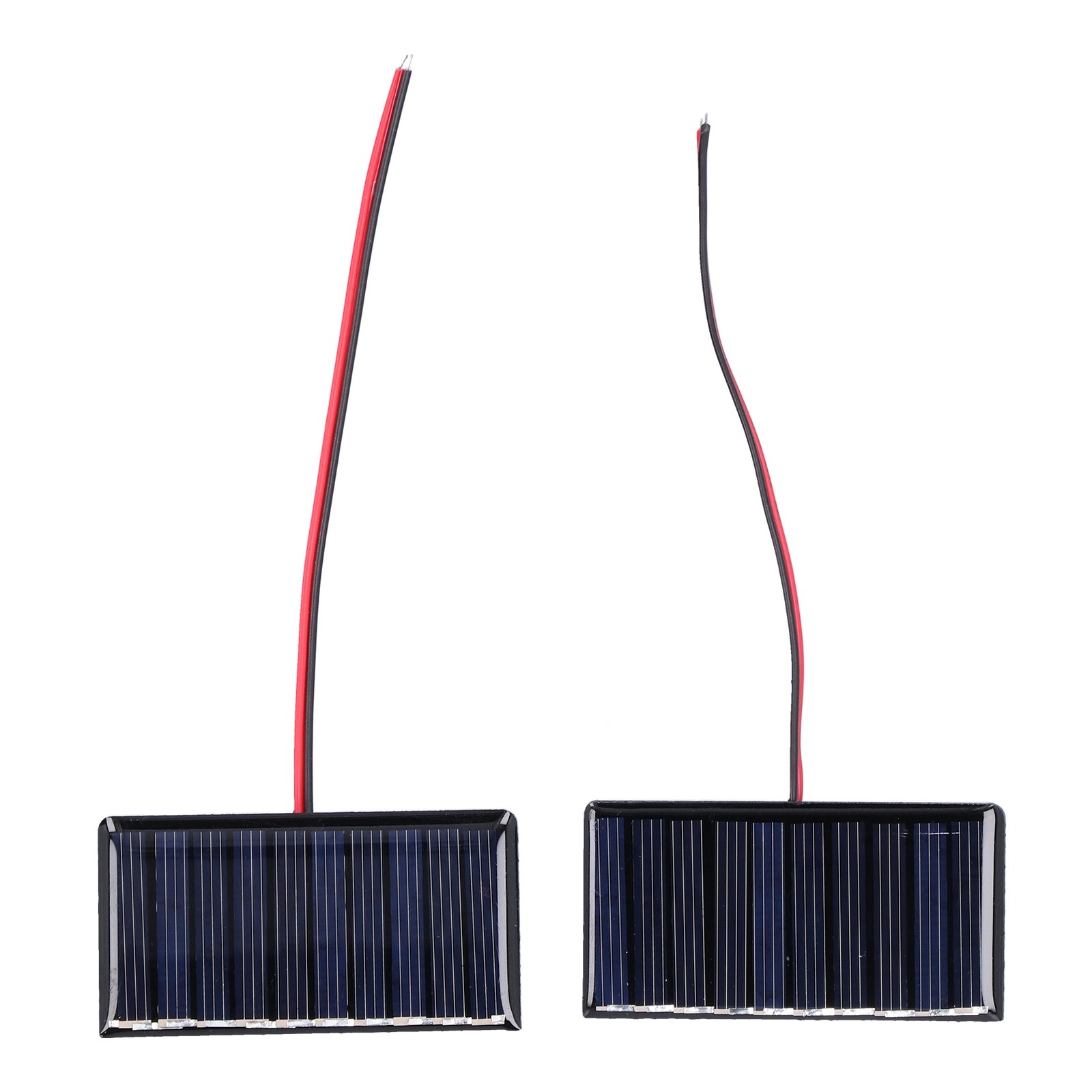 2Pcs Solar Panel Module Polysilicon Micro Glue Power Solar Cells 68x36mm 0.3W 5V