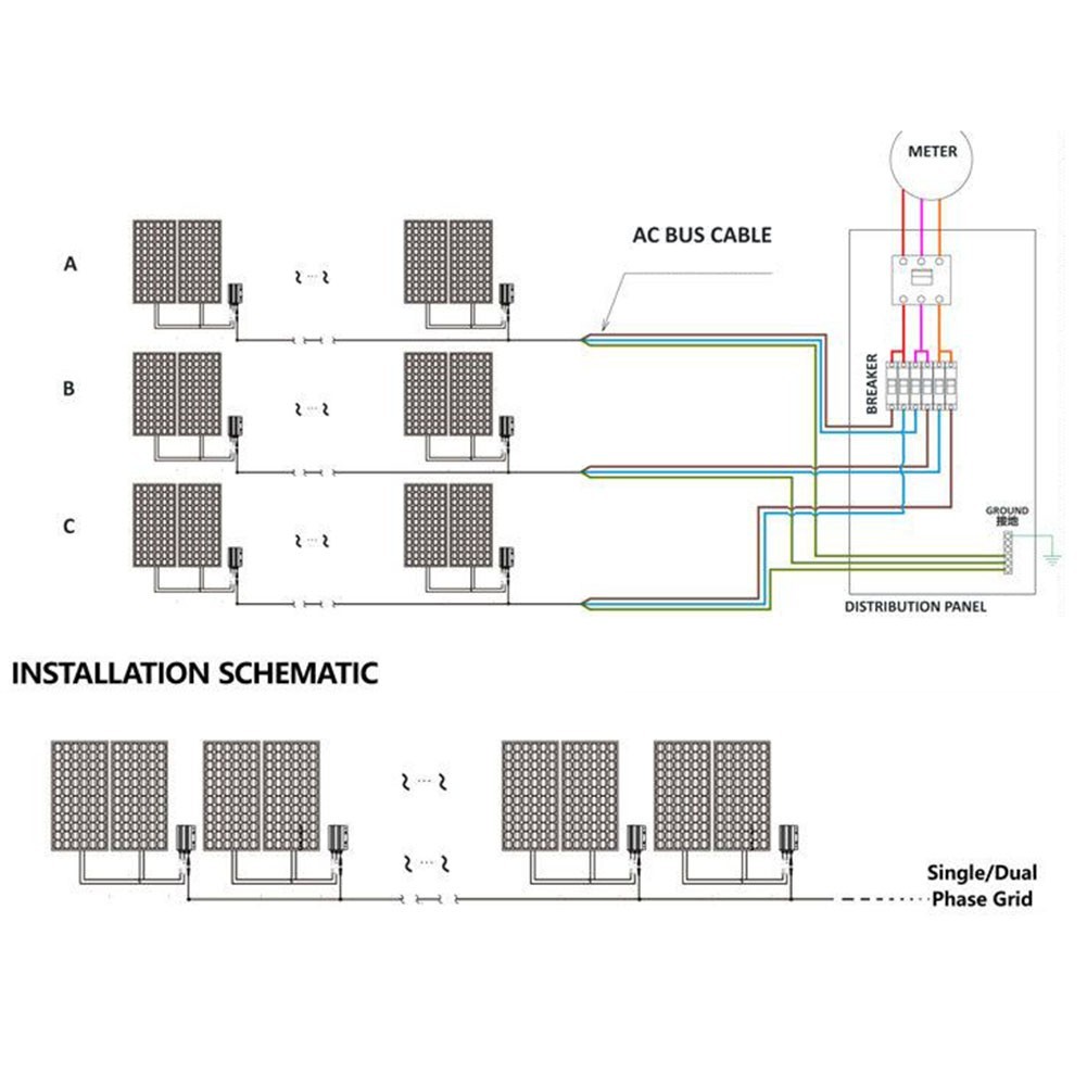 Space Saving 120700W Solar Inverter with Aluminum Alloy Design and Compact Size