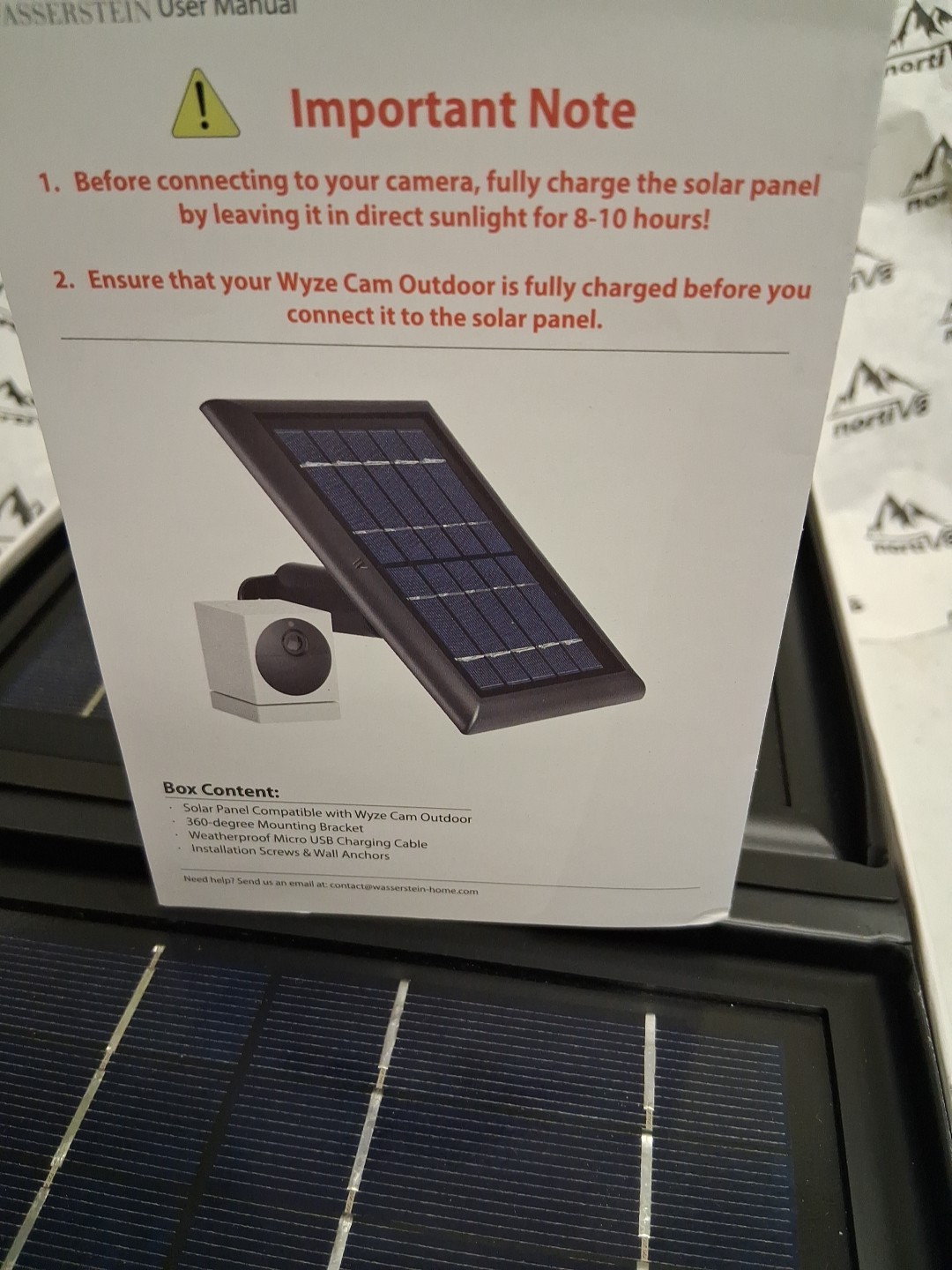 WASSERSTEIN SOLARS PANELS 2 NIB Cam Not Included!