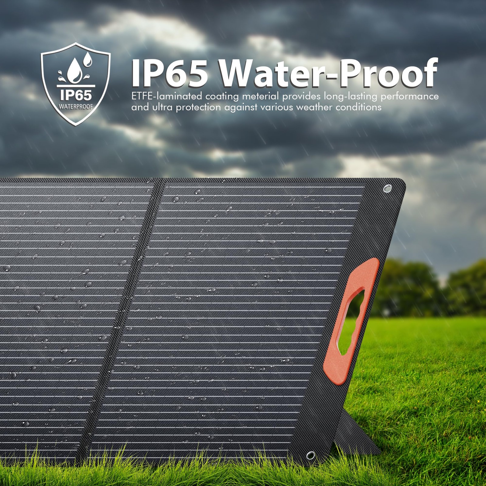100W Portable Solar Panel for Power Station, Foldable Solar Charger with High…