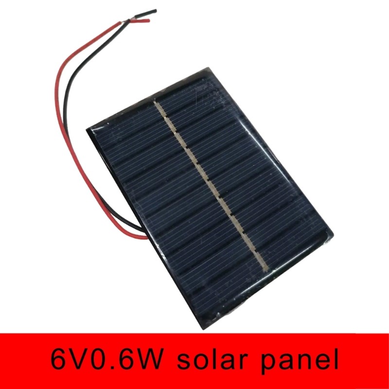 Solar Panel 6V Polysilicon Solar Panel Module 100mA for DIY & Experimental Use