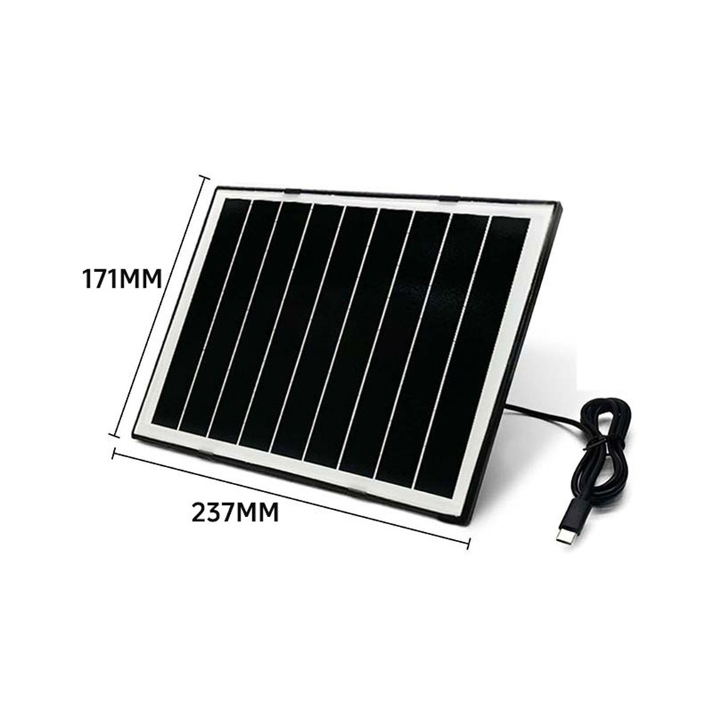 7W Solar Charging Panel for Security Cameras 23.7 x 17.1 cm Lightweight