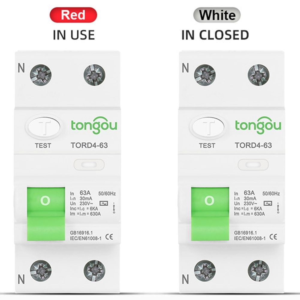 Versatile Type AC Circuit Breaker 2P 63A 30mA for Industrial and Commercial Use