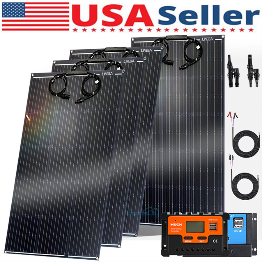 100W 200W 400W Watt 12V Solar Panel Mono HighEfficiency PV for Sunshed
