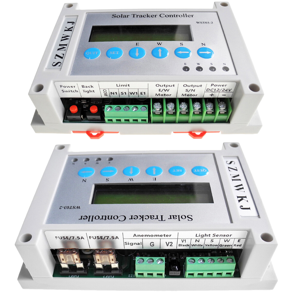 6000N Dual Axis LCD Solar Tracker -Solar Panel Auto Tracking Sunlight Track Kits