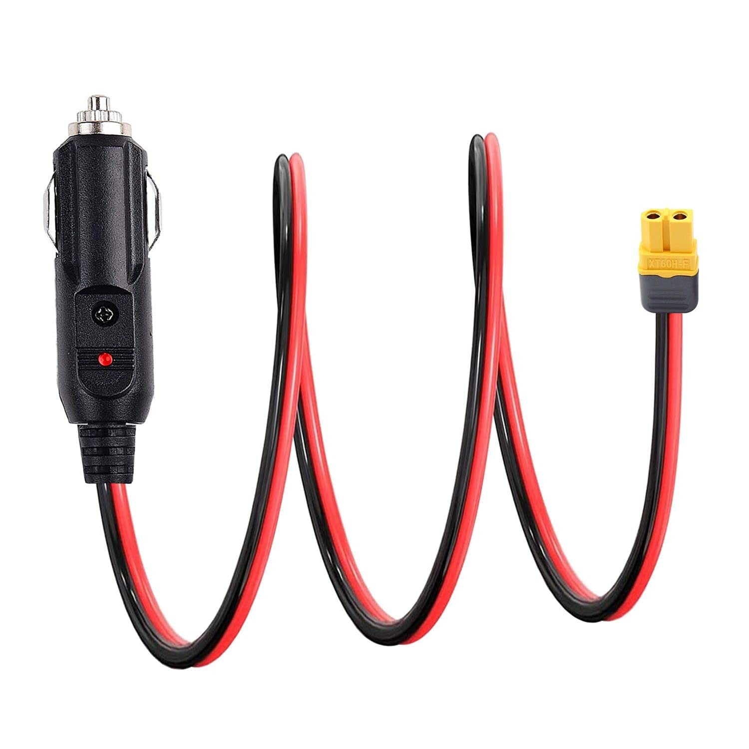 XT60 to Car Cigarette Lighter Plug Cigarette Lighter XT60 Extension Cable 12A…