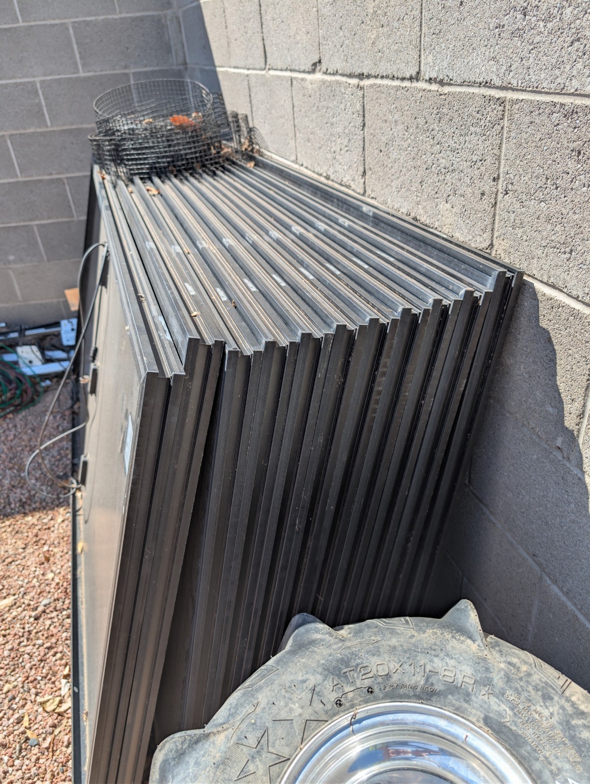 Tesla 420 w solar panels used