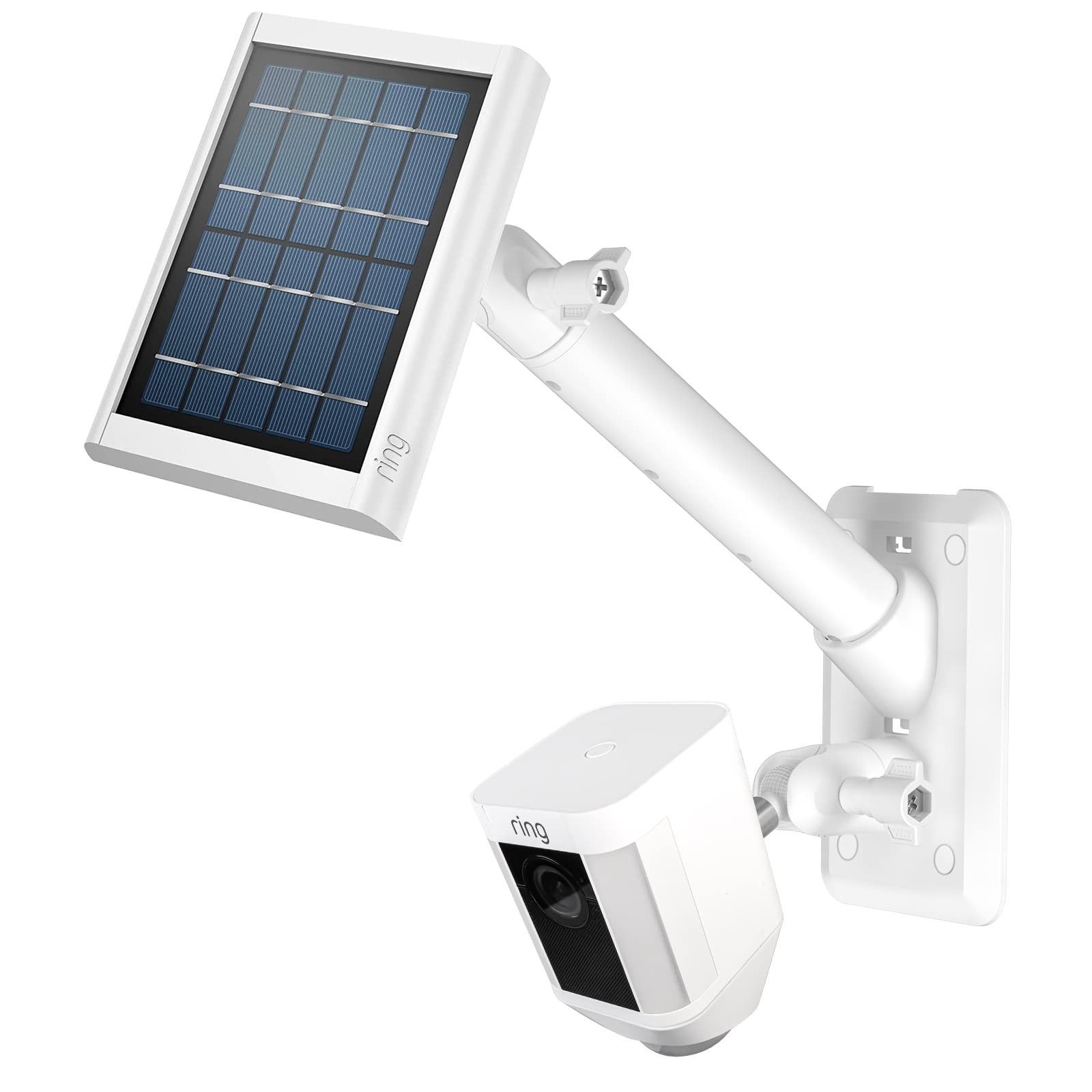 HOLACA 2-in-1 Wall Mount Bracket for Ring Solar Panel Spotlight Cam Battery