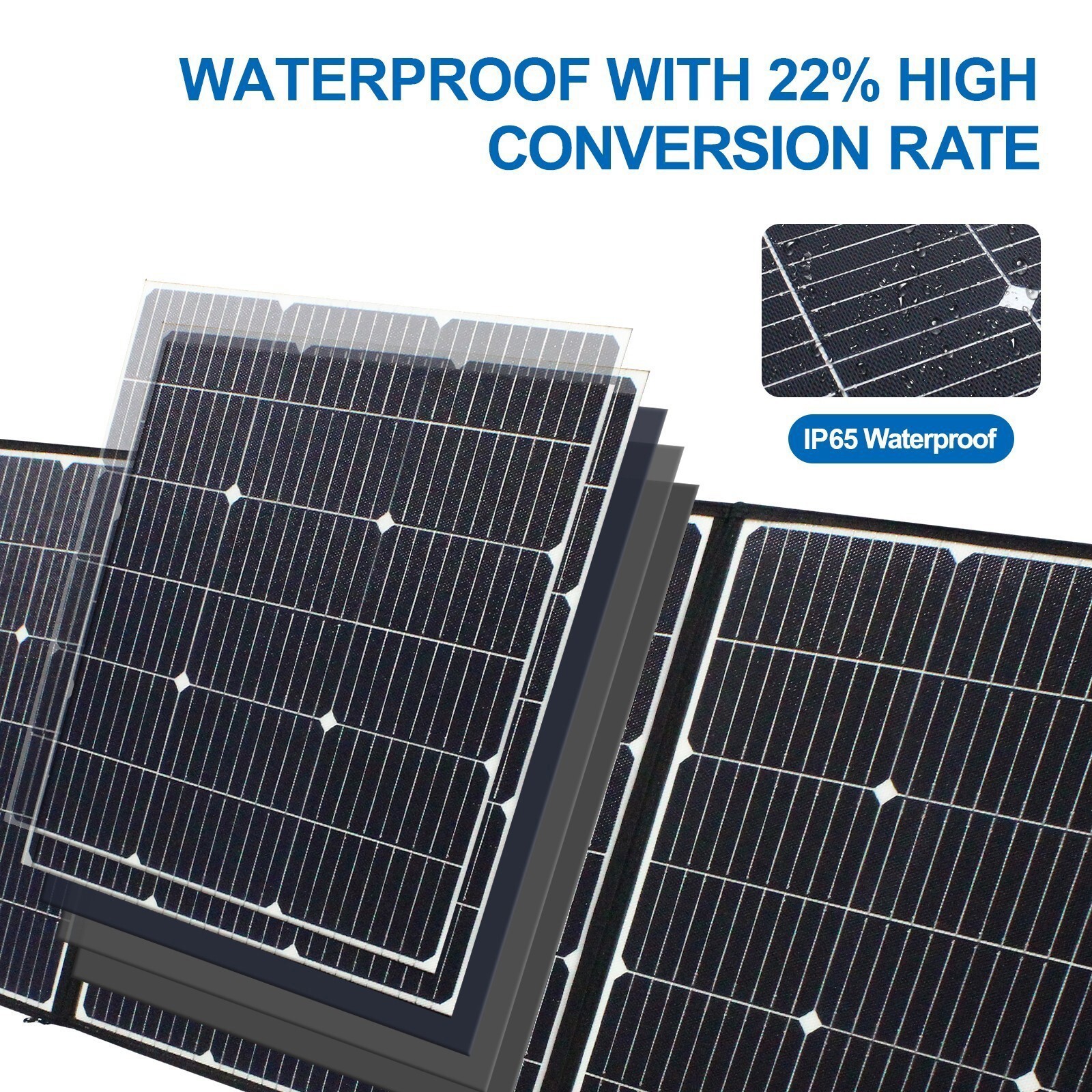 Easun 260W 18V Portable Foldable Solar Panel High Efficiency for Home RV Camping