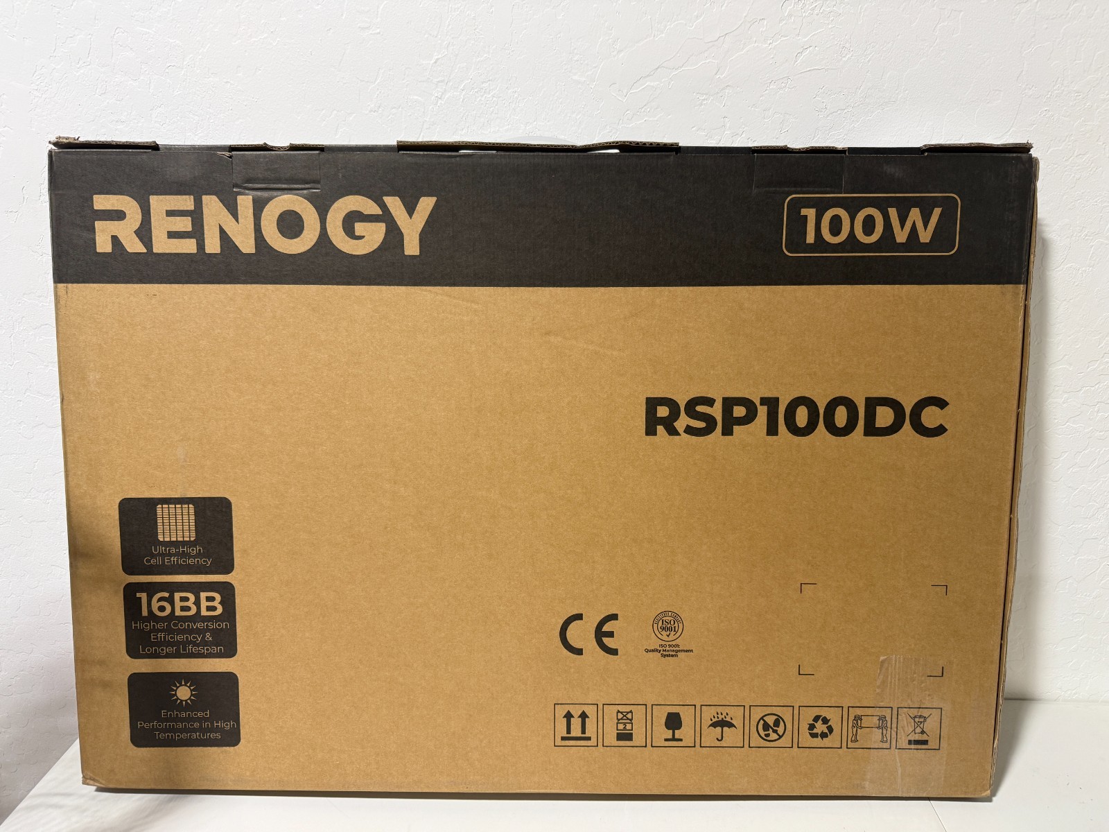 Renogy 16BB N-Type 100 Watt Solar Panel PV Off-Grid Power Module High Efficiency