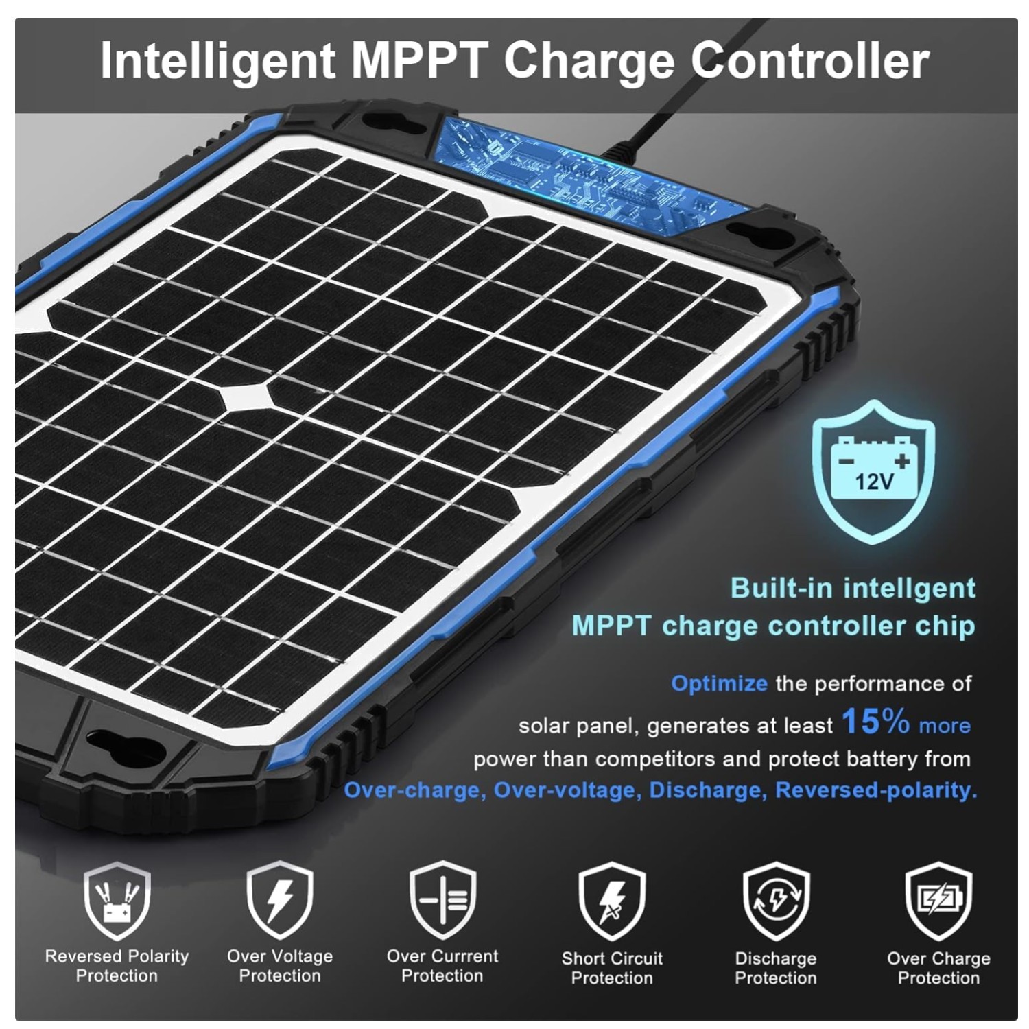 Waterproof Solar Panel 12V Trickle Charge