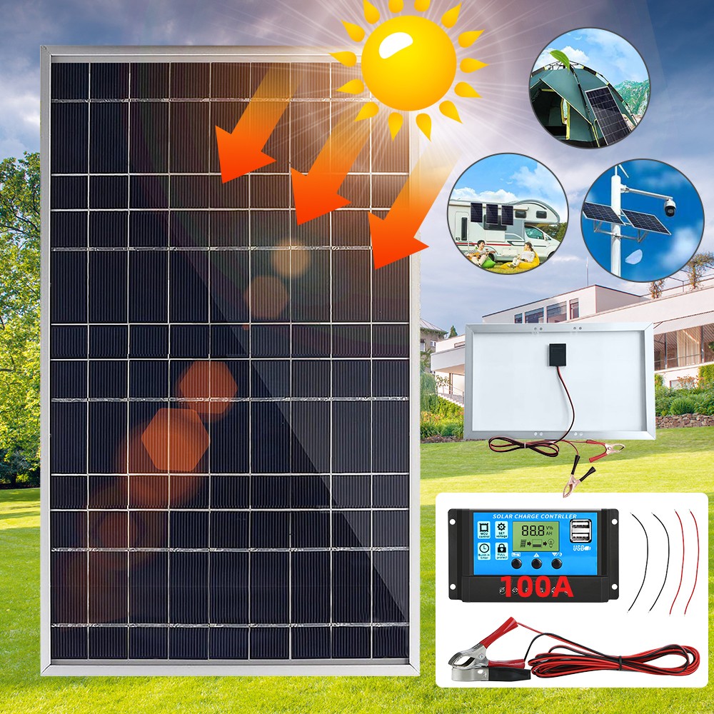 30W 12V Solar Panel Battery Charger Kit with 100A Controller for Camper Trailer
