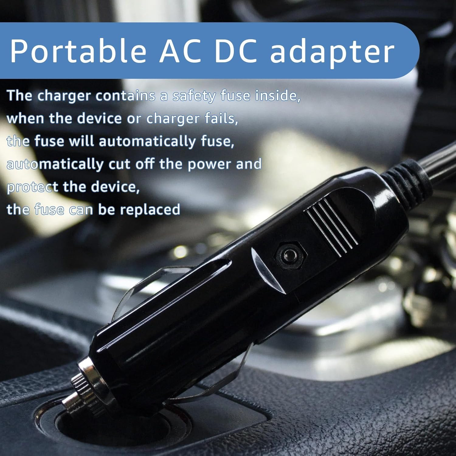 Portable12V/24V car Charger Suitable for Ecoflow Delta/River, Bluetti EB55, Anke