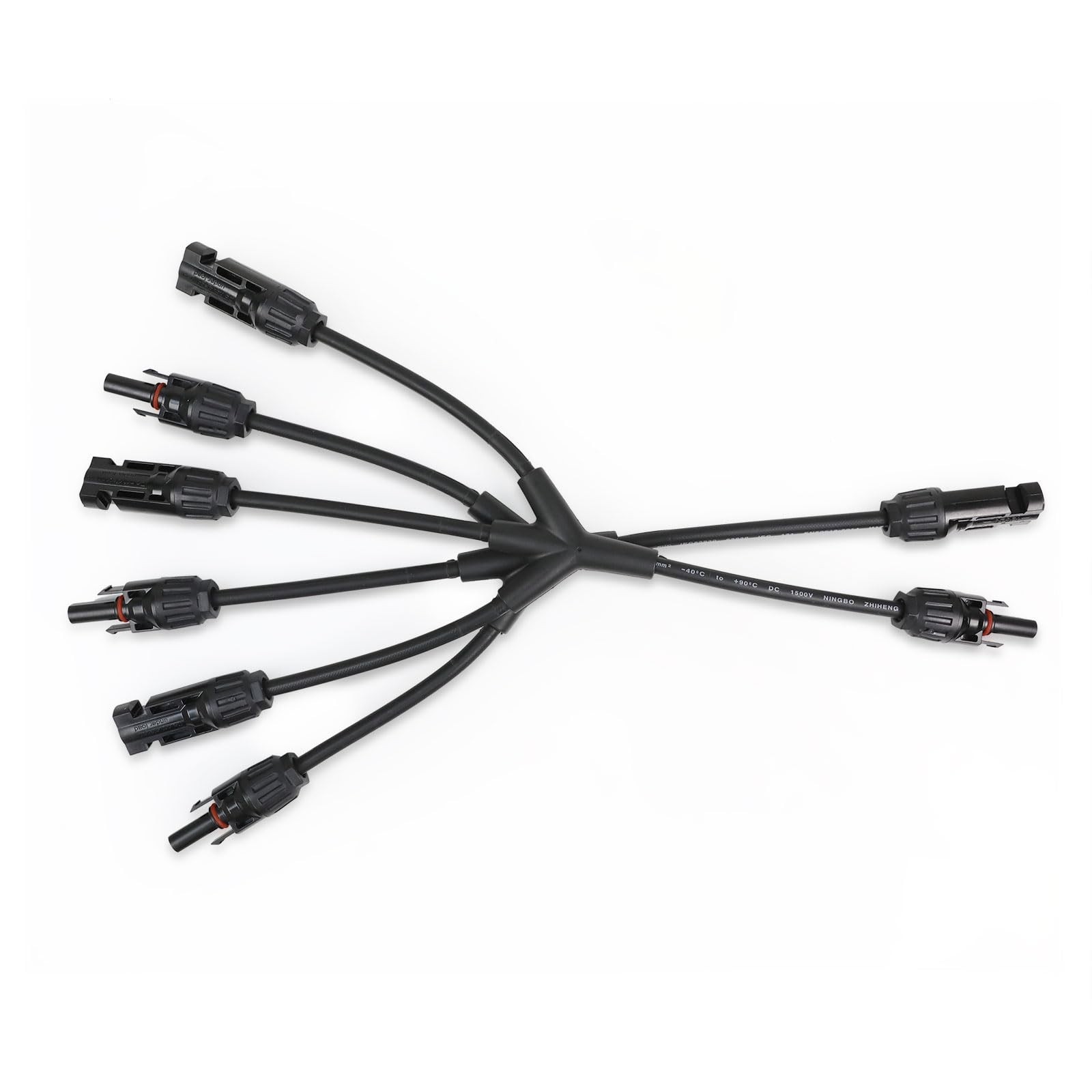 Solar Connectors M Branch Parallel Adapter Cable – MMMF & FFFM Pair, 1 Pack