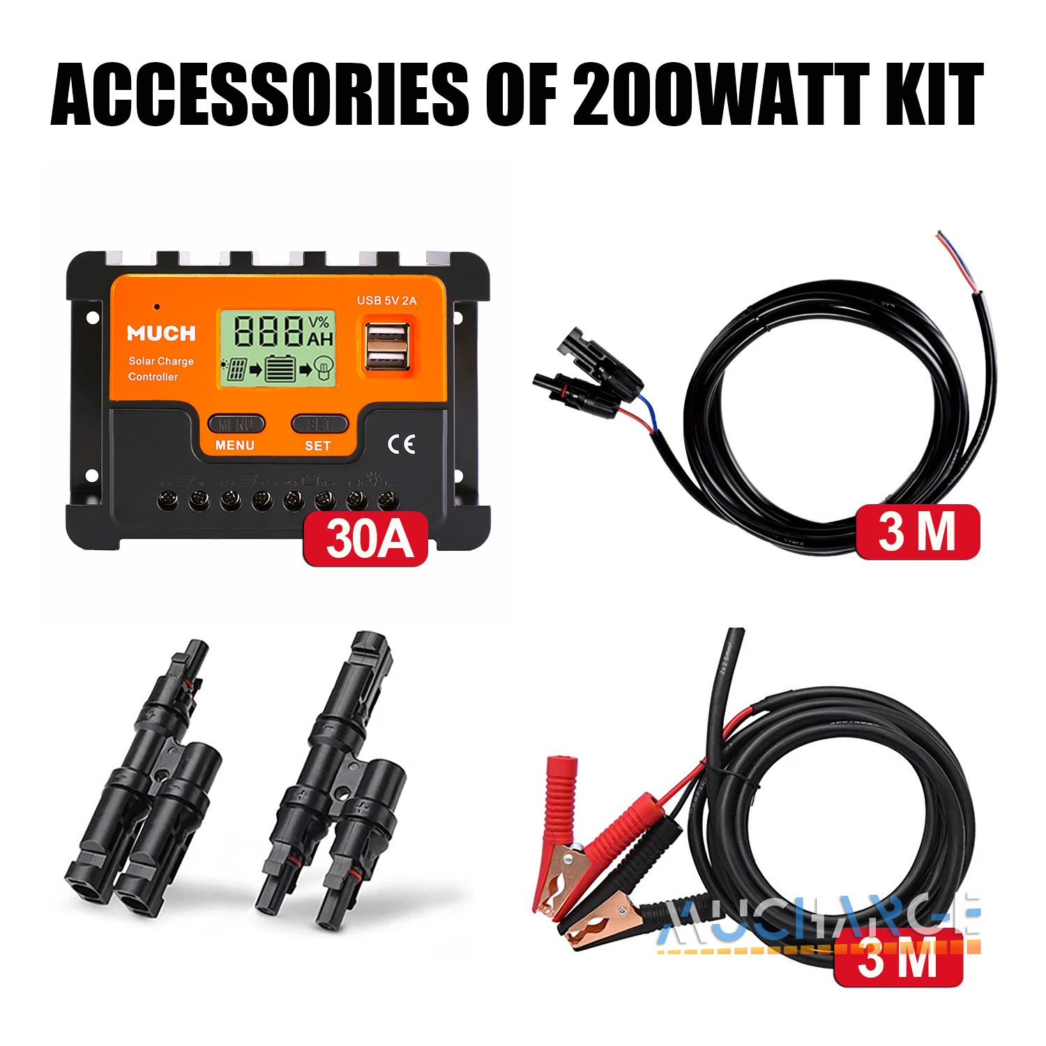200W 400W Flexible Solar Panel Kits 12V 24V Monocrystalline for RV Camper Boat