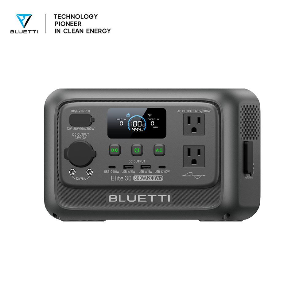 BLUETTI Elite 30 V2 288Wh Portable Power Station Generator for Road Trip