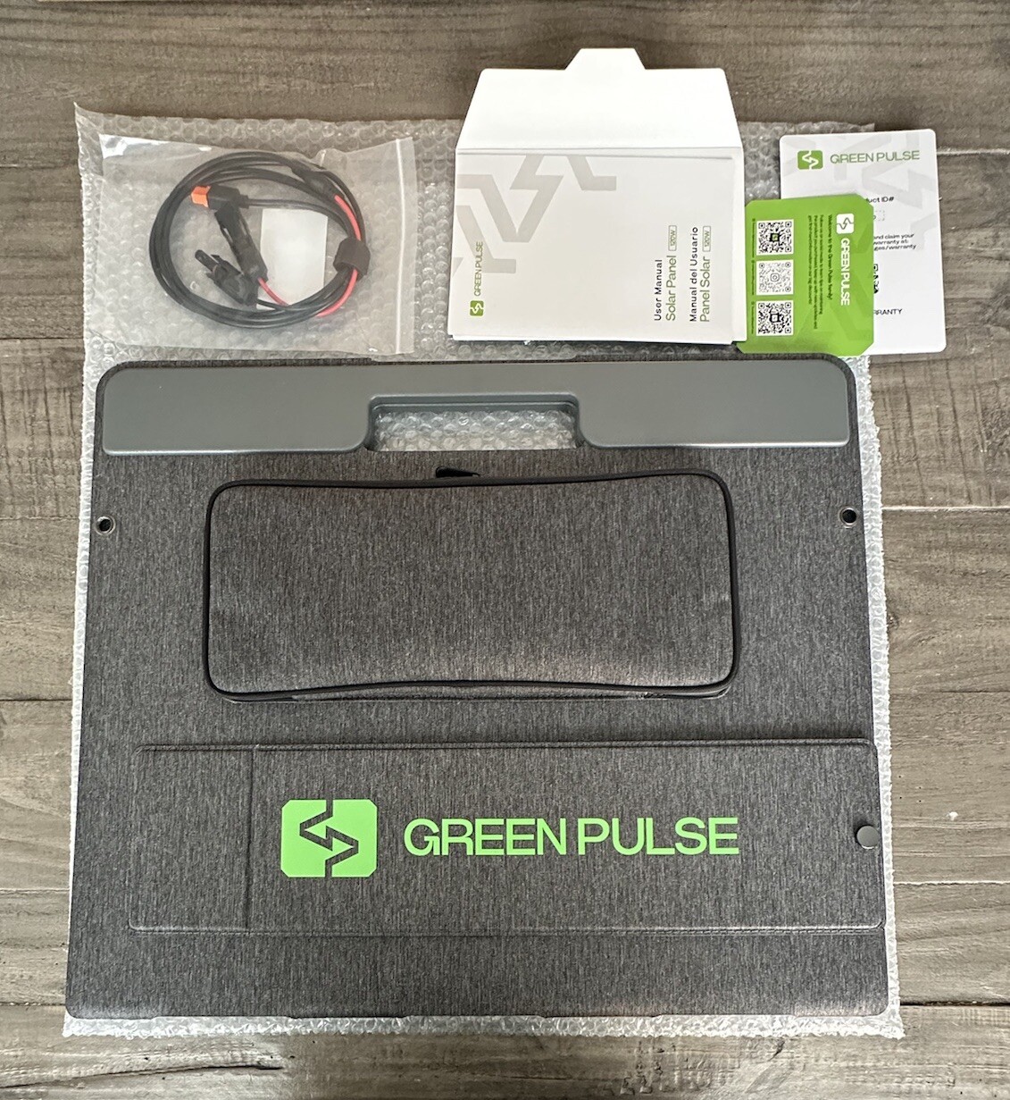 Green Pulse 120W Solar Panel Model GP-SOP001 Portable & Foldable For 300W/500W/