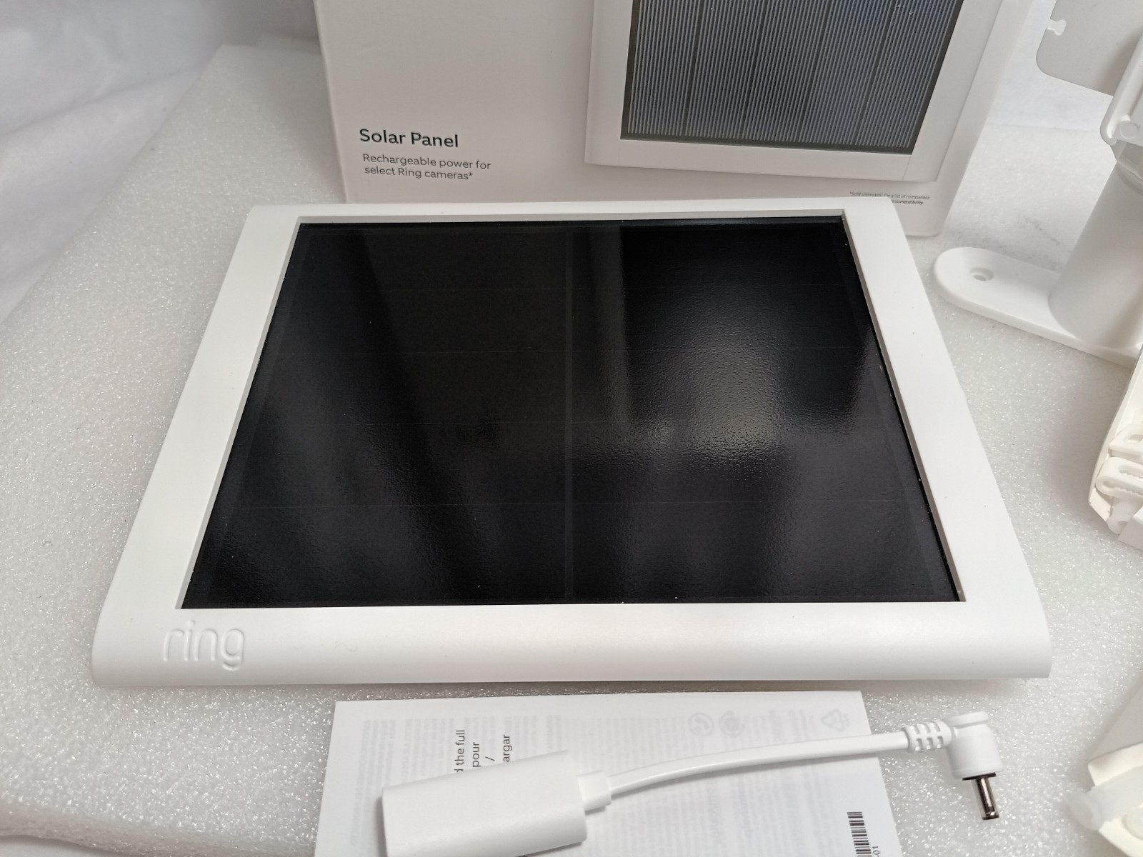 Ring 2nd Generation Solar Panel for Select Ring Cameras White USB-C NEW/OPEN BOX