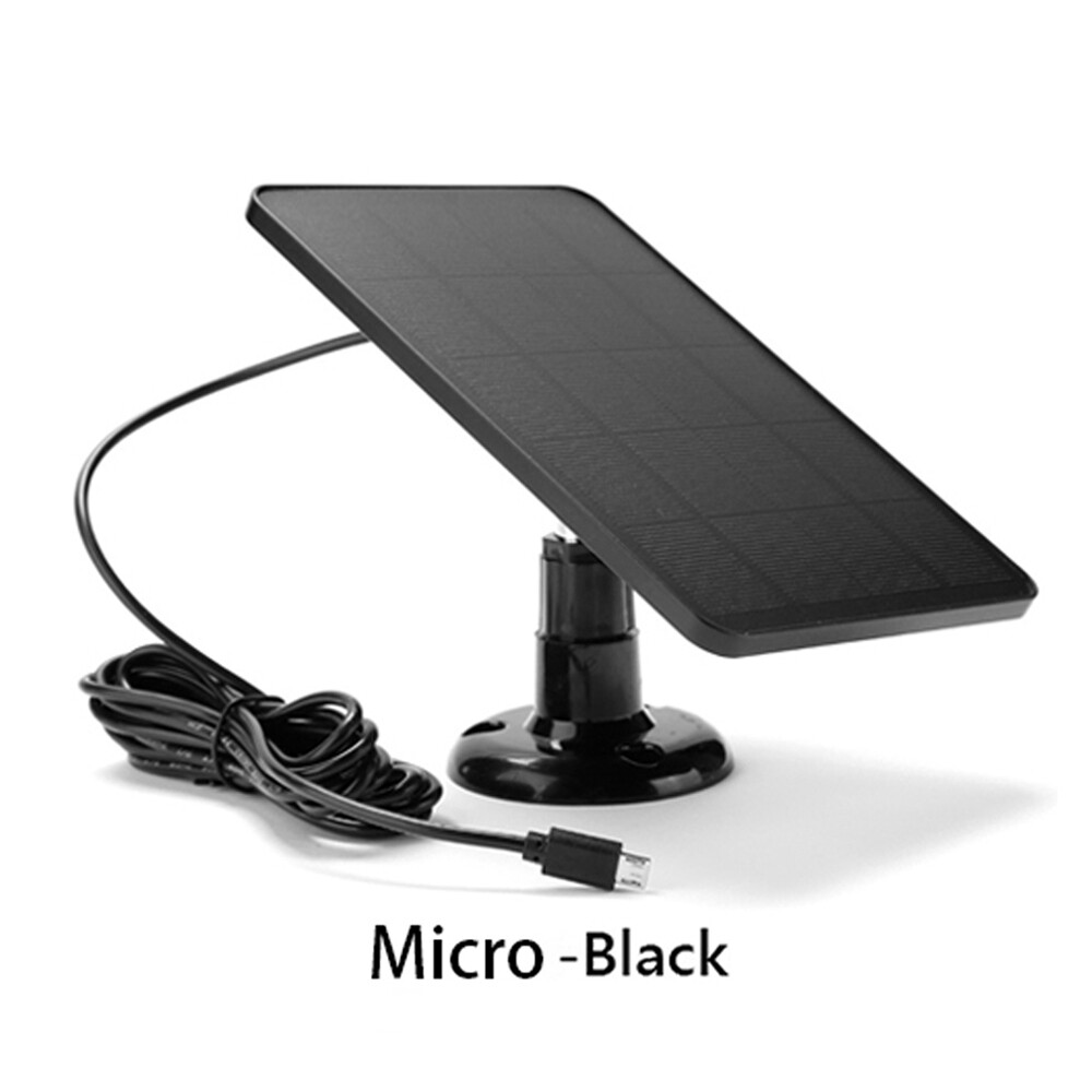 10W Solar Panel for Security Camera Light Stand USB Charging Waterproof Outdoor