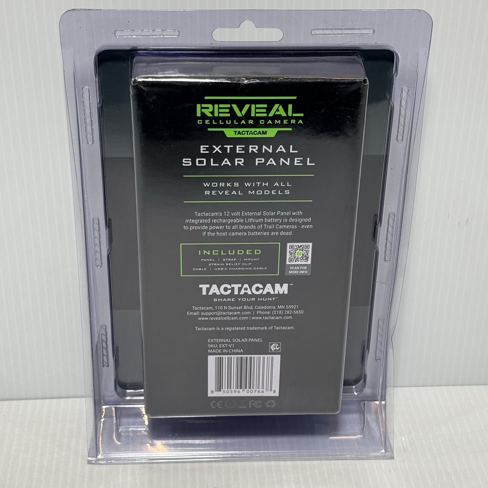TACTACAM Reveal External Solar Panel ~ For Tactacam Reveal X, Reveal XB and….
