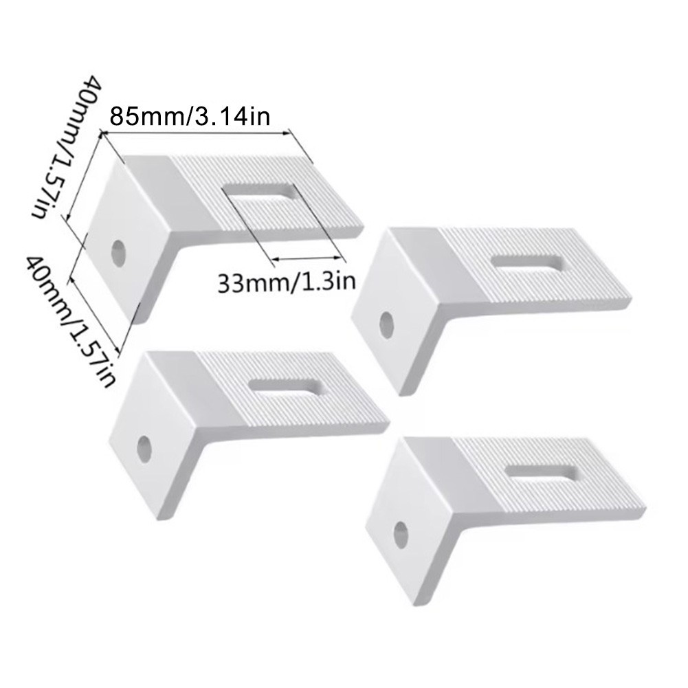L-Shaped Mount Corrosion-Resistant Easy Installation General Compatibility