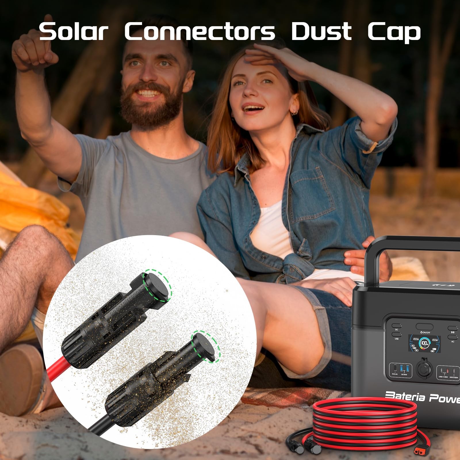100 Pairs Solar Connector Caps Ip68 Weather Resistant Dust Male And Female Cap F