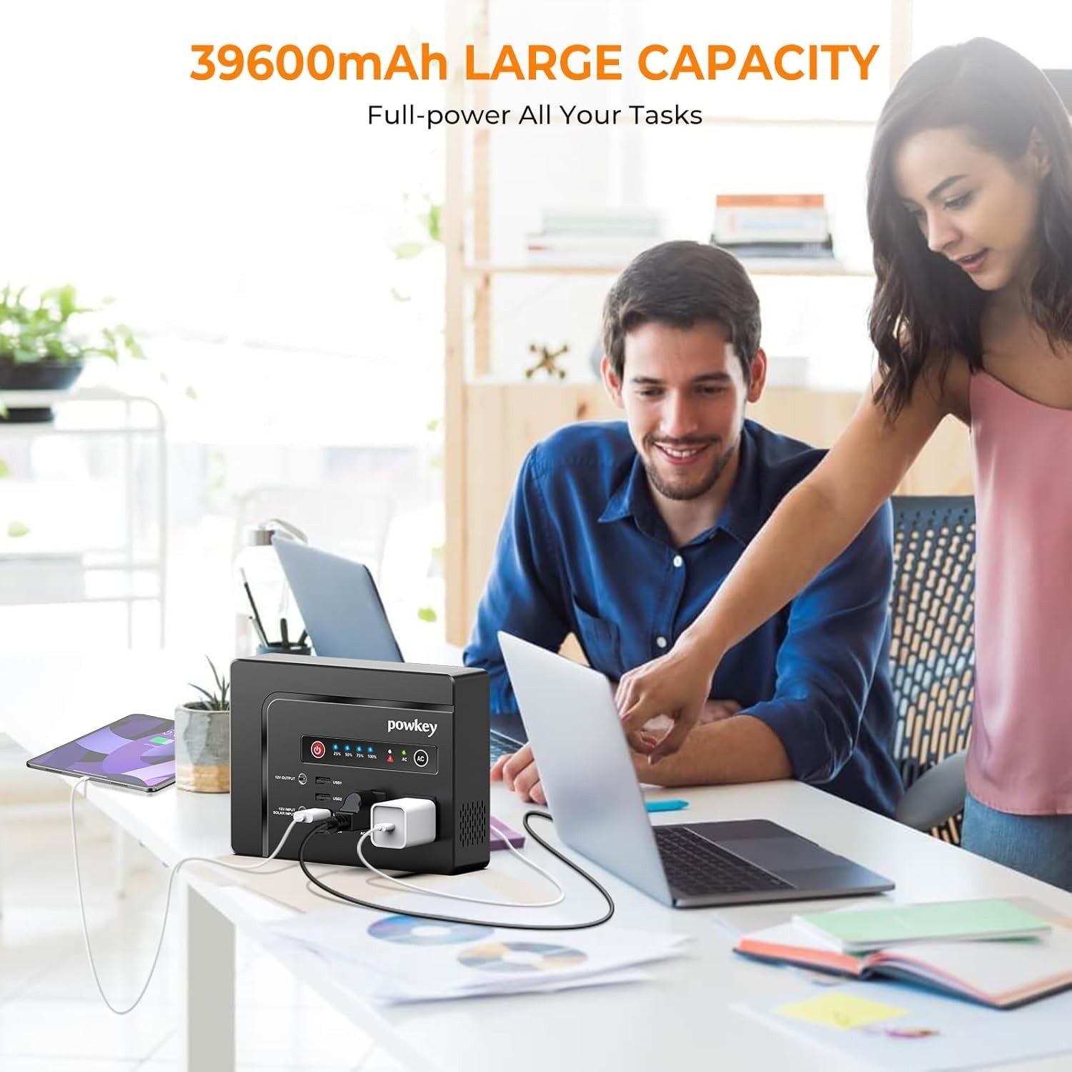 Compact 200W Portable Power Station – 146Wh Lithium Solar Generator for Travel