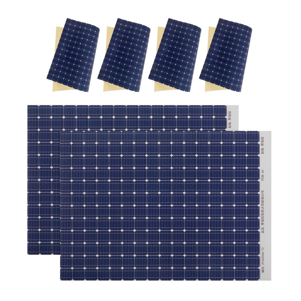 6Pcs Reusable Miniature Solar Panel Stickers for Dollhouse Decor Dark Blue