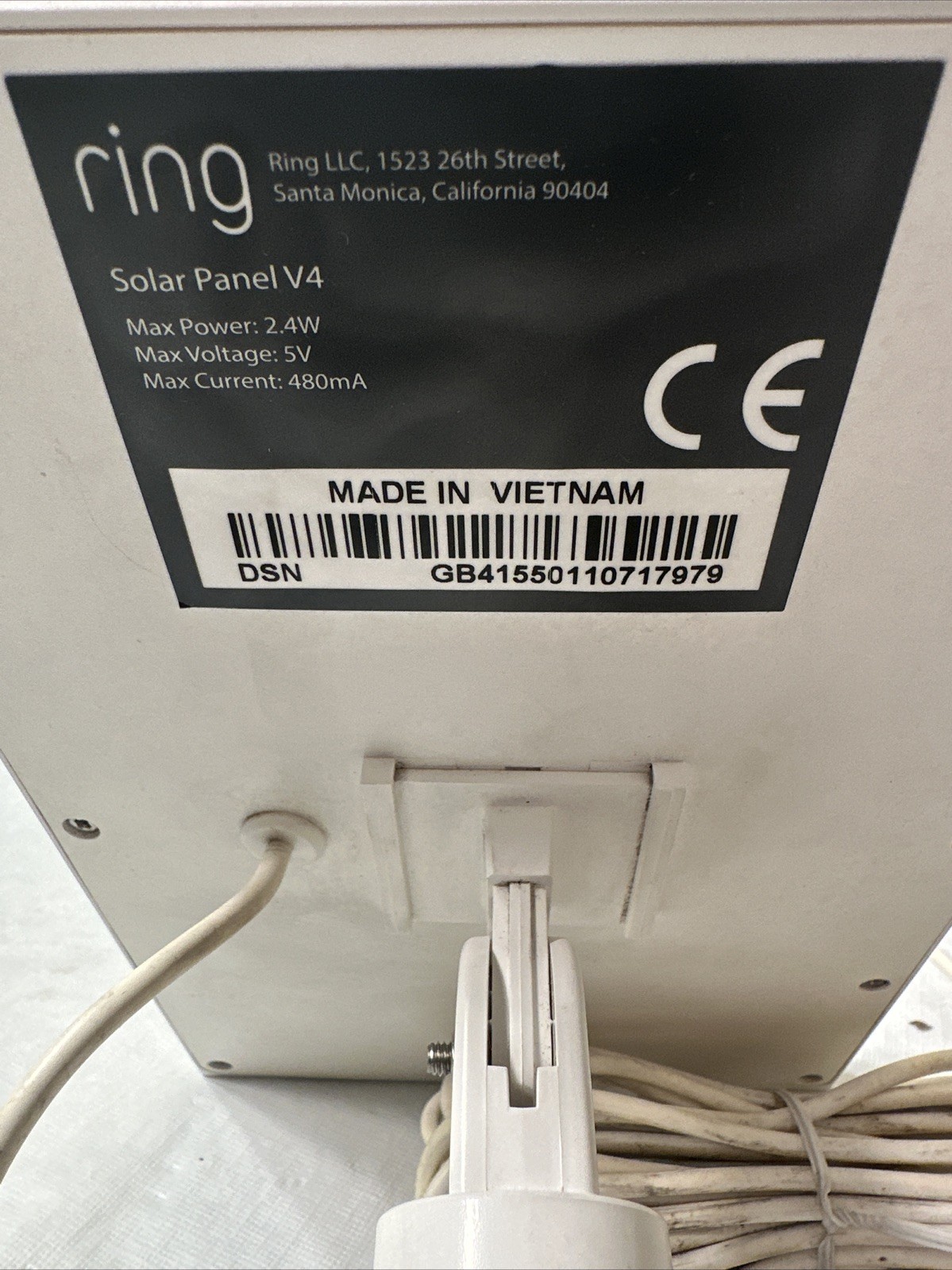 2 Ring Solar Panel V4 for Ring Spotlight Cam. Used