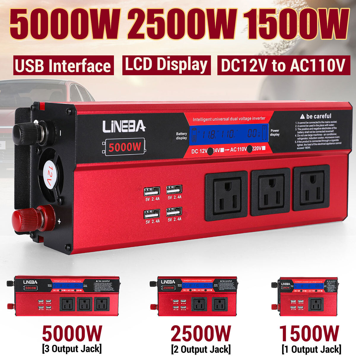 6000W Complete Solar Panel Kit Solar Power Generator 100A Home 220V Grid System
