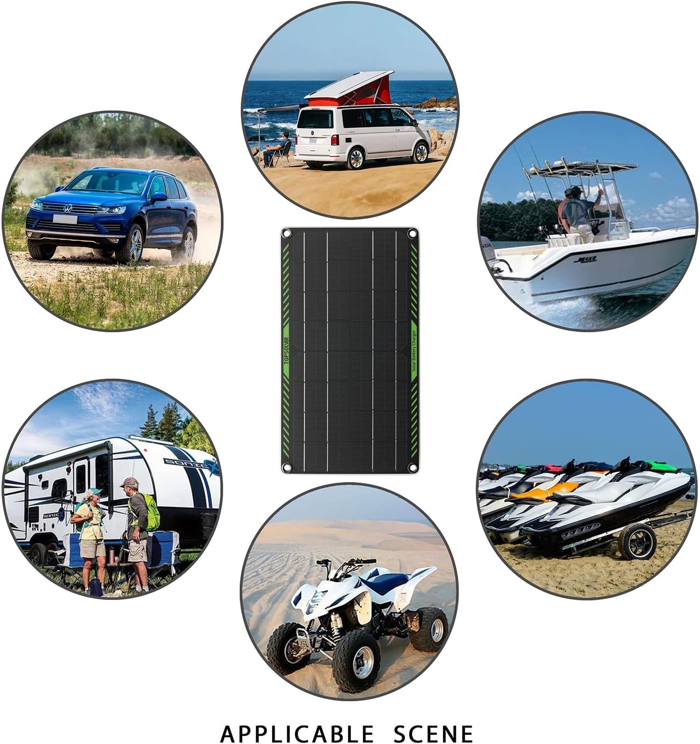 High-Efficiency 10 Watt Solar Panel for 12V Batteries – Plug & Play Design