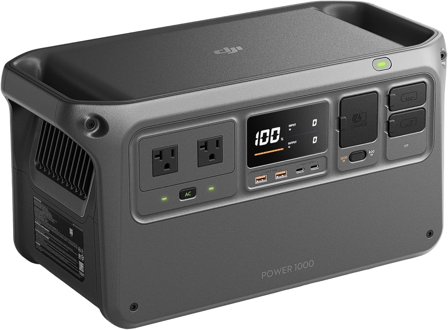 Power 1000 Portable Power Station, 1024Wh Lifepo4 Battery, 2200W (Peak 2600W) AC