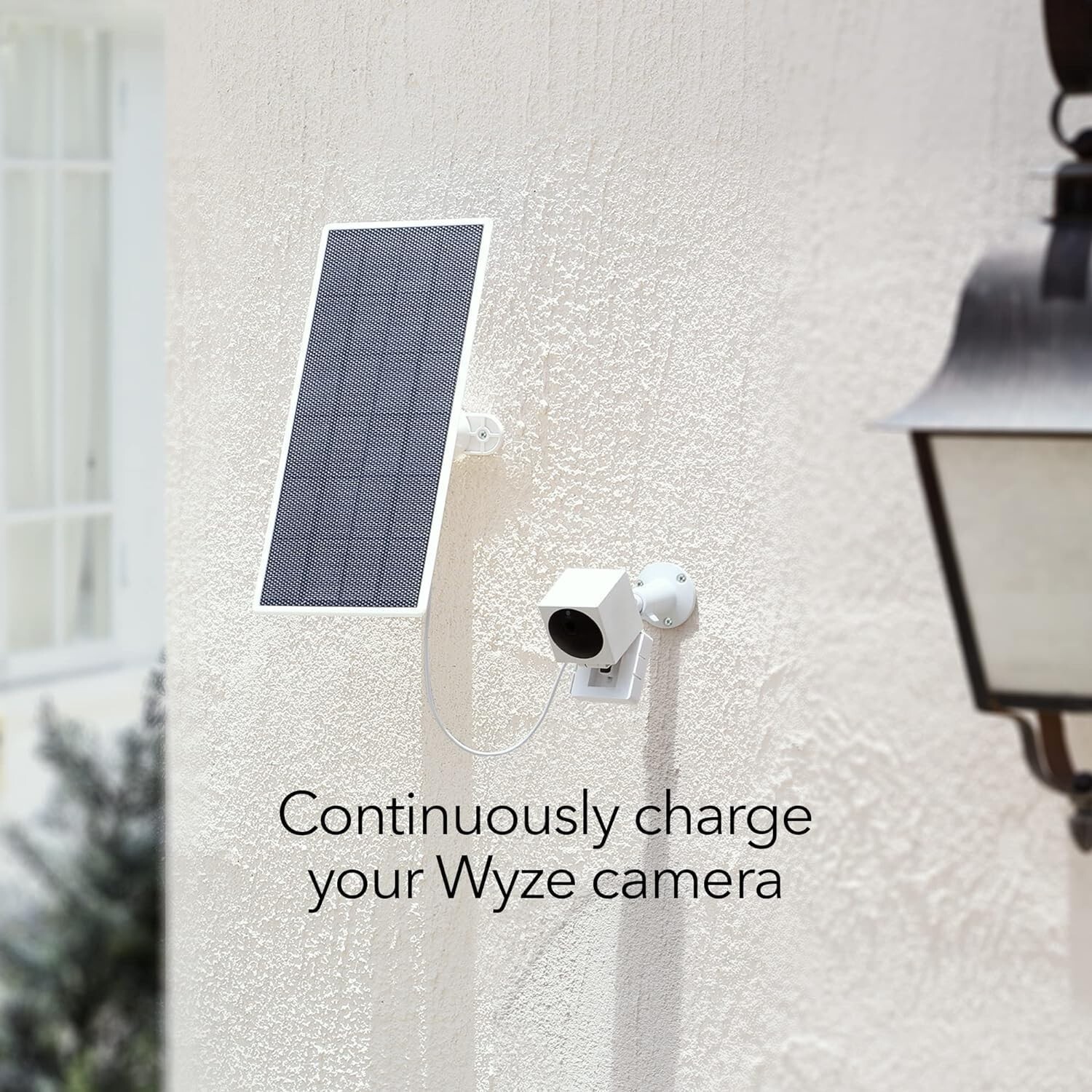 Wasserstein Solar Panel Compatible with Wyze Cam Outdoor/Battery Cam Pro- 2 Pack
