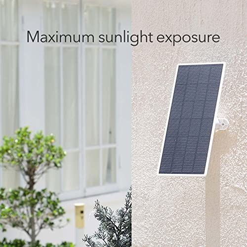 Solar Panel Charger for Google Nest Cam – 2.5W Outdoor/Indoor Solar Power, 1 Pac