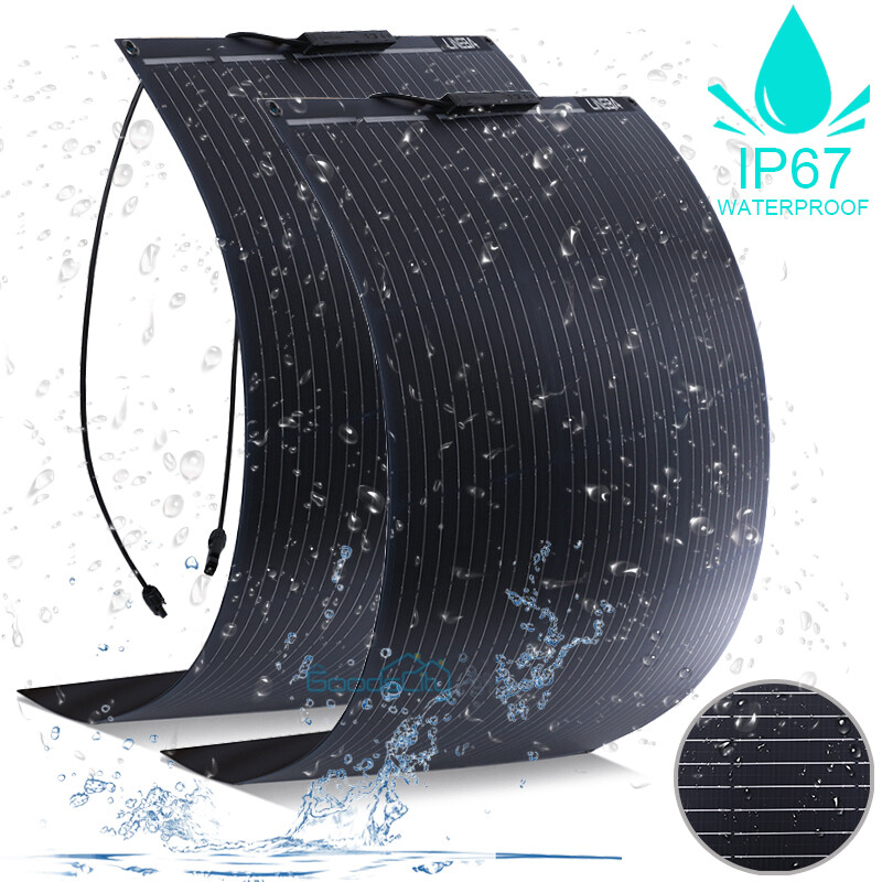 200W 400W 600W 800W Flexible Solar Panel Mono 12V Power Home RV Battery Charge
