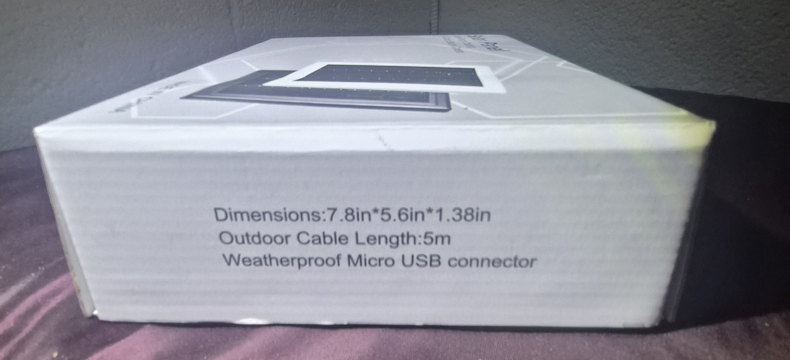 Weatherproof Solar Panel 5V Micro USB for Outdoor Security Camera