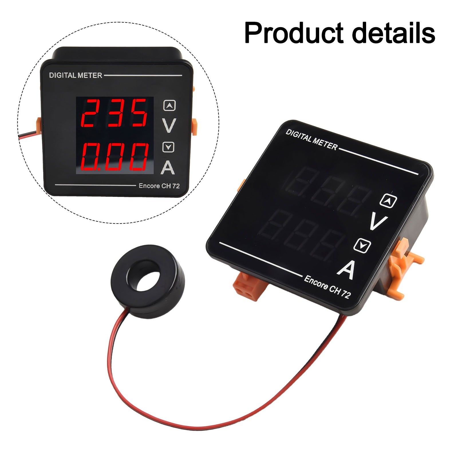 Reliable Dual Display Digital Meter for AC Voltage and Current Measurements