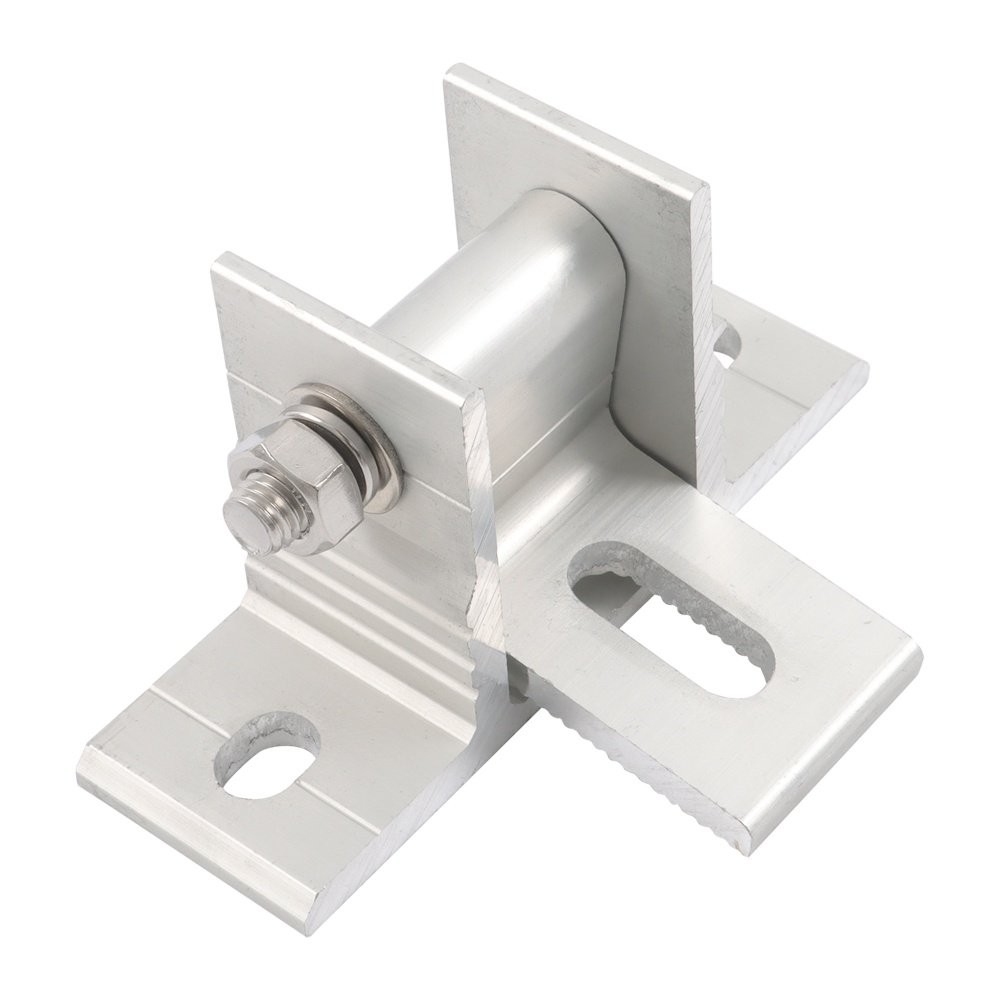 2Pcs Adjustable Solar Mount System Anti-Rust Bracket For Flat Roof Marine Boat