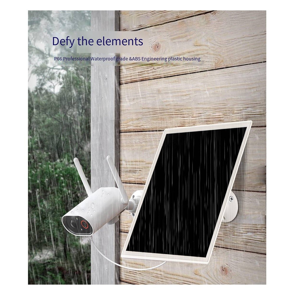 10W 5V Monocrystalline Solar Panel DC+Type-C for Low Camera/4836