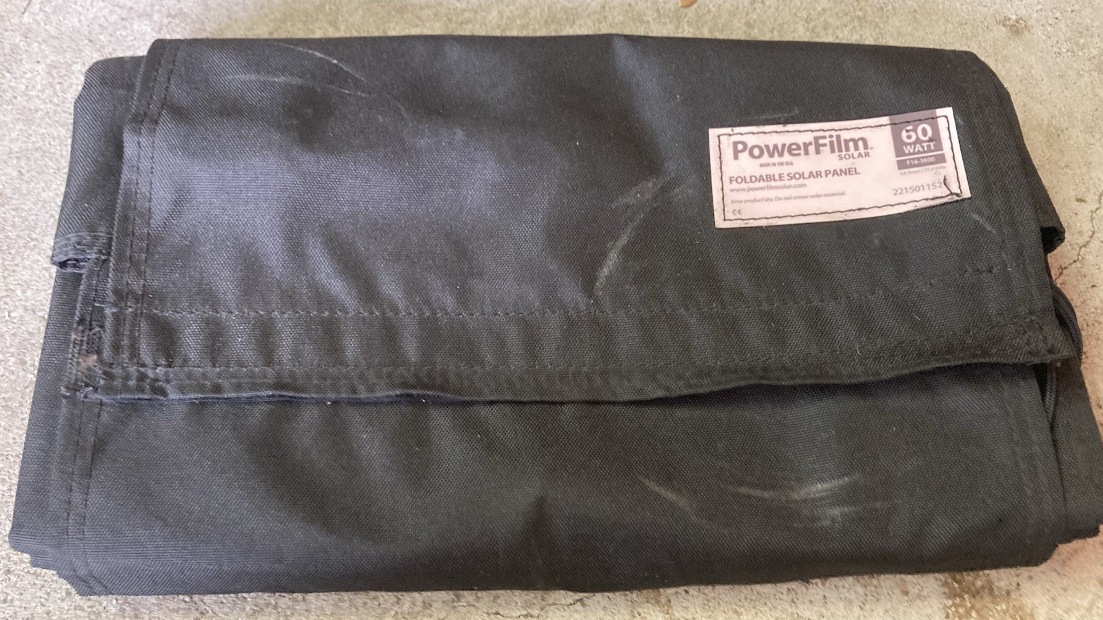 NEW “PowerFilm Solar” 60 Watt Foldable Solar Panel F16-3600 w/ Paper & Adapter!