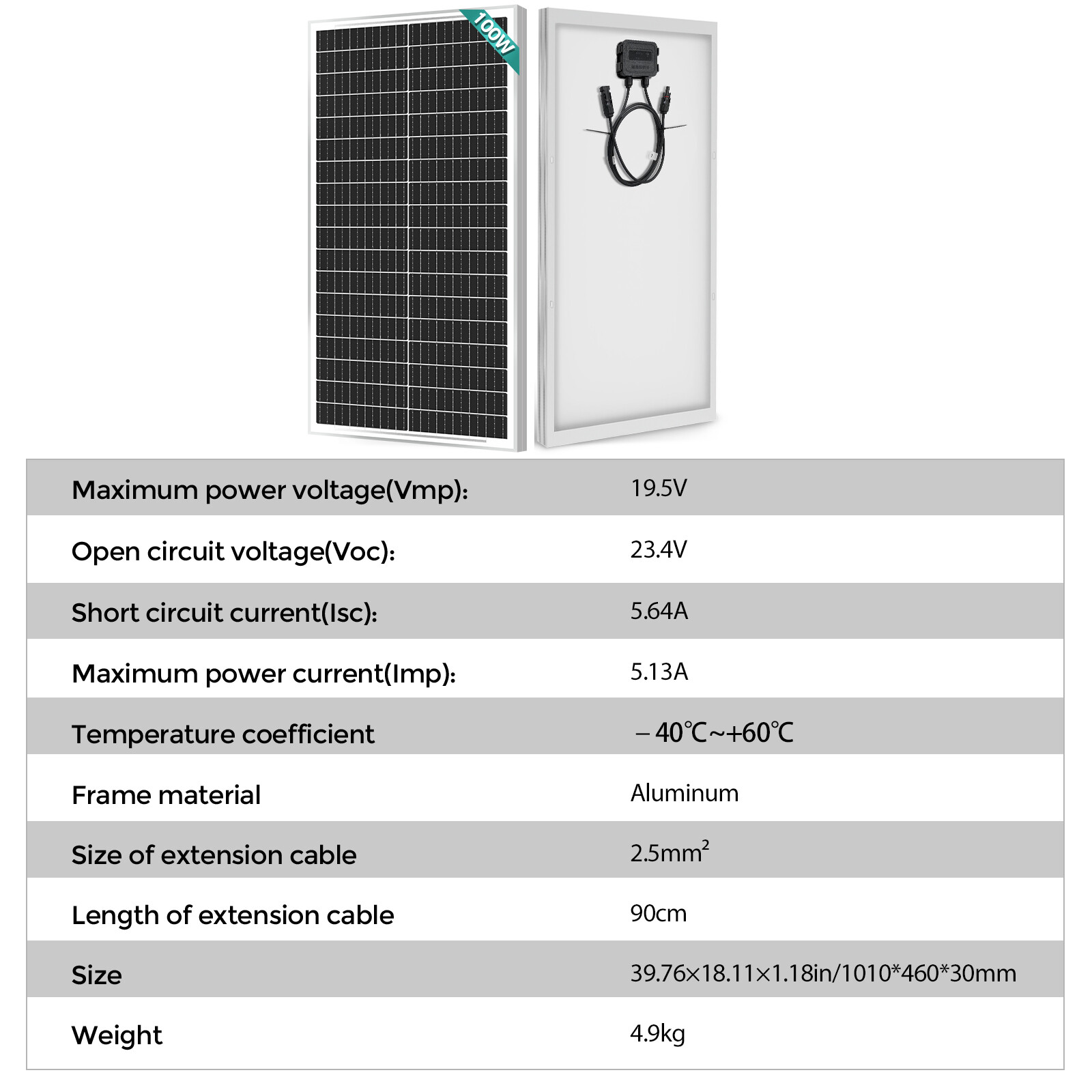 100W 200W 400W 1000Watt 12V Monocrystalline Solar Panel Home RV Camping Off Grid