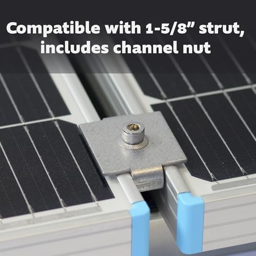Adamax Solar Panel Mid Clamps Zinc Aluminum Magnesium 5 Pack Weather Resistant