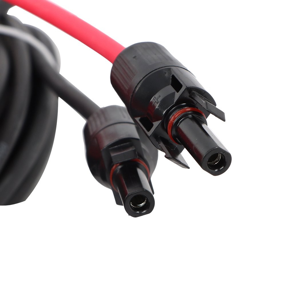 LABLT Solar Panel Extension Cable 20M Black+Red W/ M4 Connector For RV/Boat 4mm²